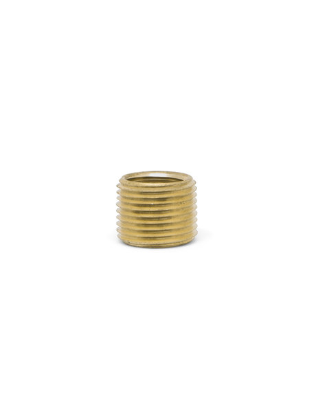 Brass Threaded End,1.3 cm ext. (0.51 inch) , 1.0 cm int. (0.39 inch)