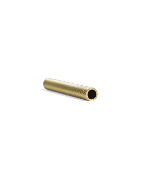 Brass threaded pipe, hollow, 8.0 cm / 3.15 in , M10x1