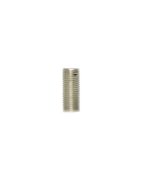 Threaded pipe, length 2.5 cm / 1 inch, diameter 1.0 cm / 0.39 inch (M10), with fine thread