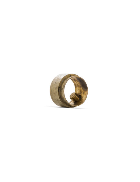 Stelring (vintage), goud kleurig koper met diameter van 1.0 cm (M10)