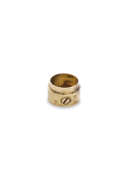 Slip Ring (Vintage), Gold Colour, Brass, Diameter 1.0 cm (0.4 inch) (M10)