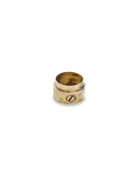 Slip ring (vintage), brass (gold colour), diameter 1.0 cm (0.4 inch) (M10)