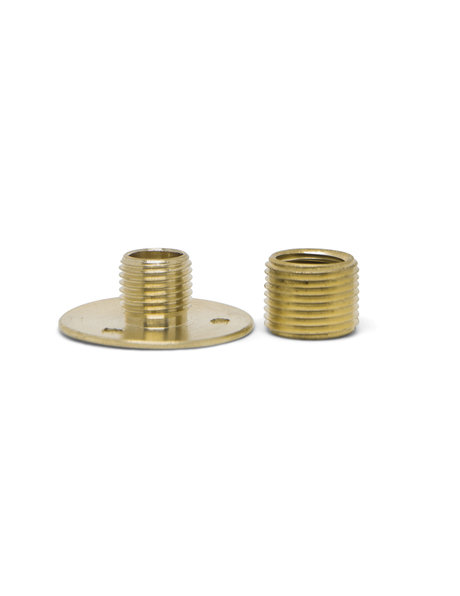 Brass Threaded End, 0.7 cm (0.3 inch), 1.3 cm ext. (0.5 inch) , 1.0  int. (0.39 inch)