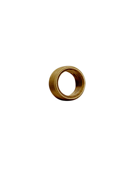 Brass Threaded End, 0.7 cm (0.3 inch), 1.3 cm ext. (0.5 inch) , 1.0  int. (0.39 inch)