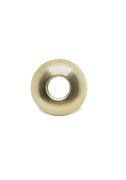 Round Nut, Brass, M10x1 Internal Thread