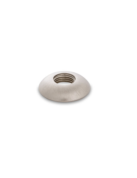 Chrome nut, round, 2.4 cm / 0.94 inch, M10x1 thread