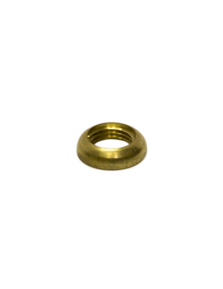 Nut, round, brass, M10 (1 cm / 0.39 inch)