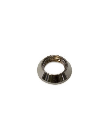 Smooth round chrome nut, M10x1 thread