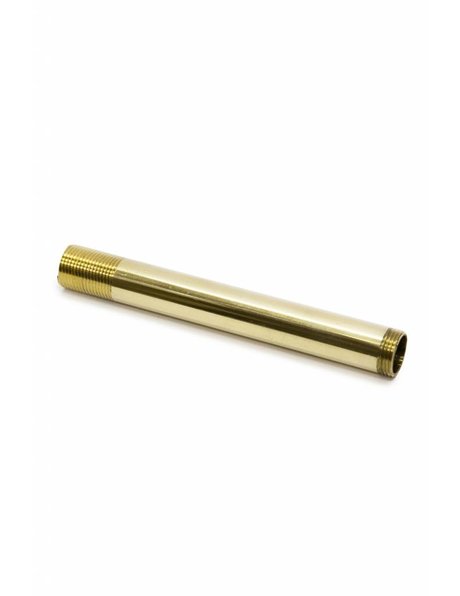Tube, 10.0 cm, / 3.94 inch, M13x1, polished brass