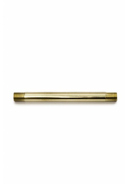 Pipe, 10cm / 3.9 inch, Polished Brass, M10x1