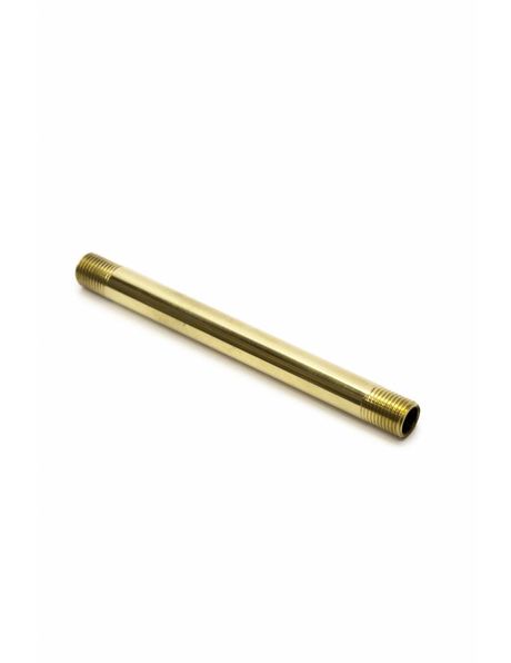 Tube, 10 cm / 3.9 inch, brass, polished, M10x1