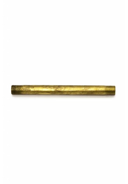 Pipe, 10 cm / 3.9 inch, M10x1, Unpolished Brass