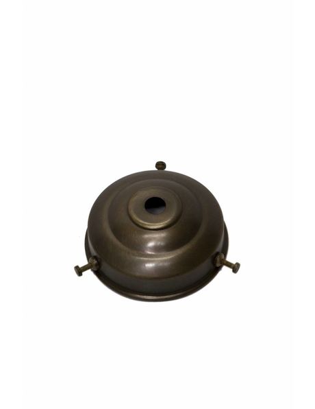 Lampshade holder, patinated brass, 6 cm / 2.4 inch