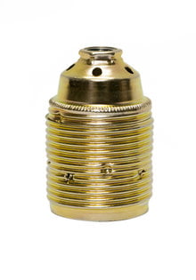 Lamp Socket, E27, Outer-Thread, Brass