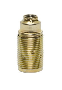 Lamp Socket, E14 Fitting, External-Thread, Brass