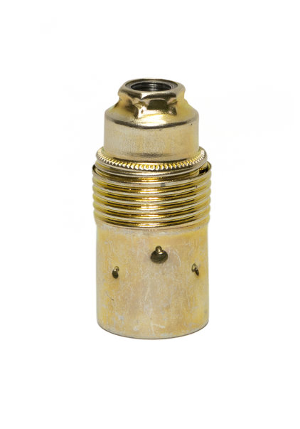 Lamp Socket, E14, Brass, Smooth Surface