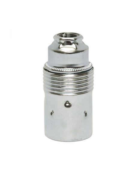 E14 Lamp fitting, chrome, smooth surface