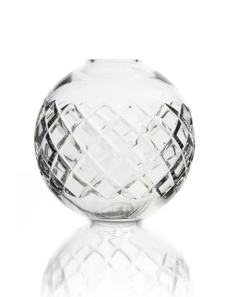 Chandelier sphere, 12.5 cm cut glass sphere