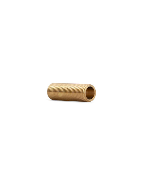 Copper threaded pipe , hollow, 3.0 cm / 1.2 inch, finethread , diameter: 1 cm (M10)  0.39 inch