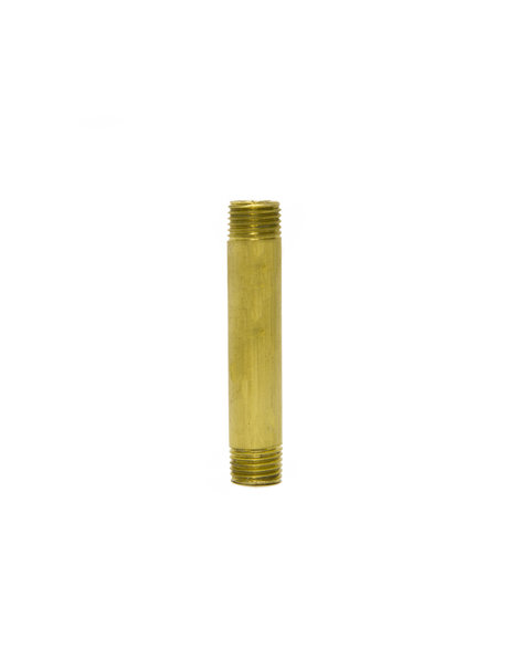 Messing stang, gepolijst,  hol, 5.0 cm hoog 1.0 cm (M10x1) dik