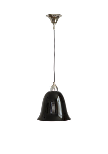 Black Glass Hanging Lamp