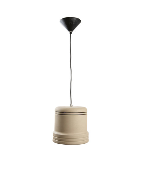 design-hanging lamp-brown-cream-metal