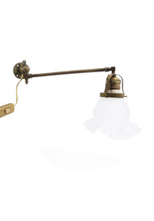 Classic Wall Lamp, Skirt Shade on Gas Fixture