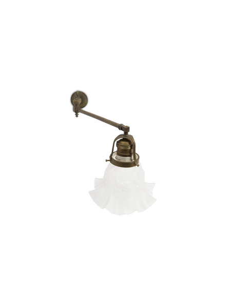 Wall lamp classic, gas fixture with skirt shade