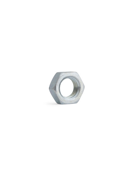 Six sided nut, galvanised M8x1 internal thread