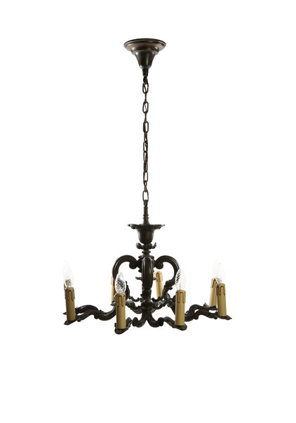 Brown Bronze Chandelier with 8 Candles