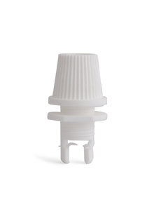 Cord Strain Relief, White, Conical, M10x1