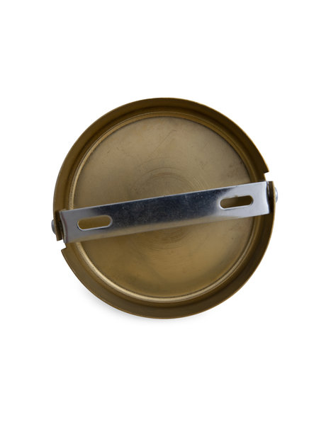 Brass ceiling plate, 10.3 cm / 4.05 in , also applicable as Wall Plate