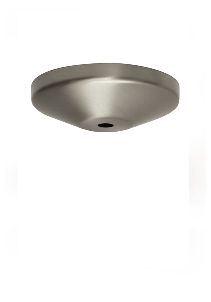 Ceiling Cap, flat, matt nickel