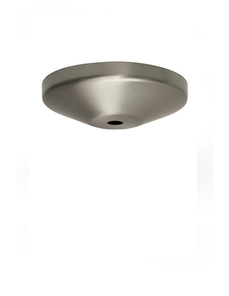 Coated Ceiling Plate, matt nickel, diameter: 9.5 cm / 3.75 inch, diameter hole for adjusting pipe or rod 1.0 cm / 0.39 inch (M10)