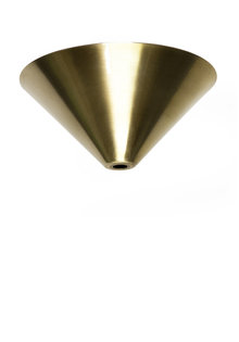 Ceiling Cap, Brass, Tapered