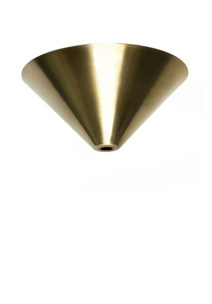 Ceiling Cap, Brass, Tapered