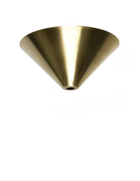 Ceiling cup, copper (brass) , tapered