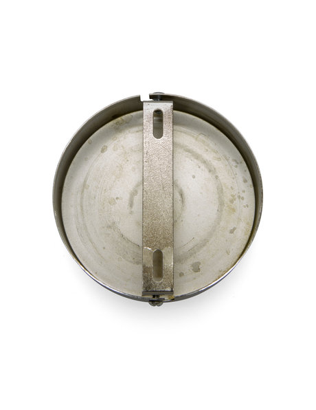 Matt silver wall or ceiling plate, model without an opening