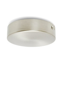 Ceiling Cap, Round, Flat, Matt Silver Colour