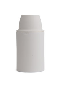 Lamp Socket (E14 Fitting), White, Polished Surface