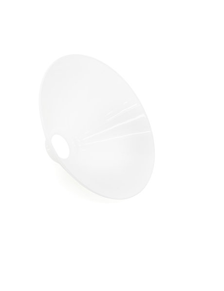 Kleine Lampenkap, Wit Glas, 24.5 cm