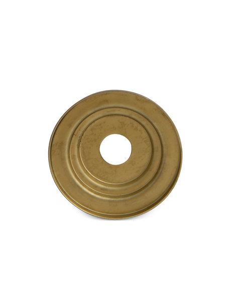Cover plate, stepped model, brass