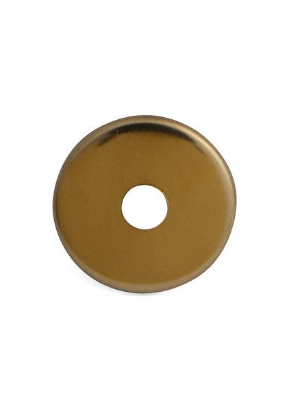 Flat Cover Plate, Gold Color, 4.2 cm Diameter
