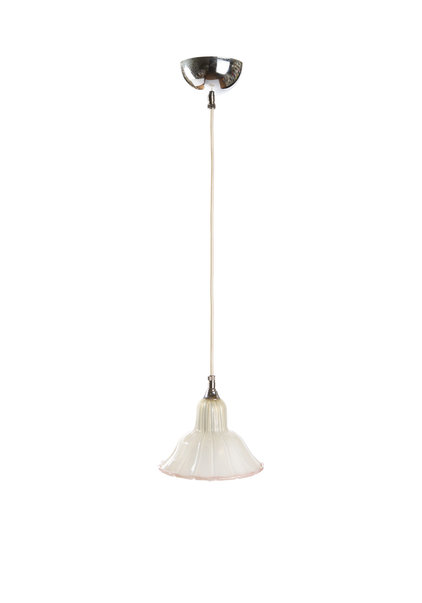 Small Hanging Lamp with Gold Shiny Cap