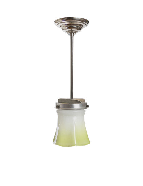 Classic hanging lamp, pendulum with glass shade