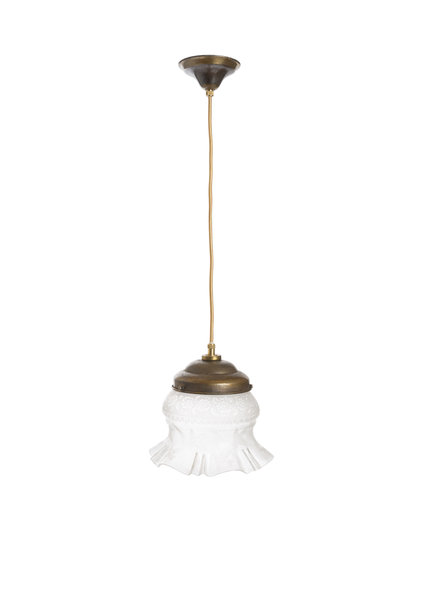 Klassieke Hanglamp met Geciseleerd Glas