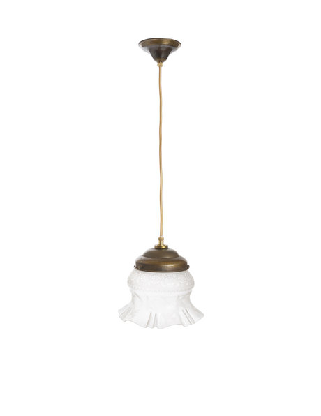 Antique hanging lamp with finely worked lampshade