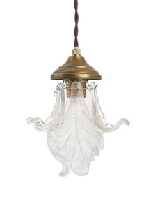 Small Classic Hanging Lamp, Glass Beads