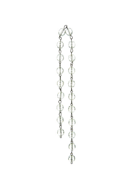 Chandelier Glass, Linked Bead Necklace