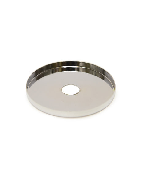 Chrome Shiny Round Cover Plate, Flat Model, Diameter 5 cm / 2 inch